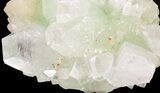 Green, Zoned Apophyllite With Peach Stilbite - India #44414-2